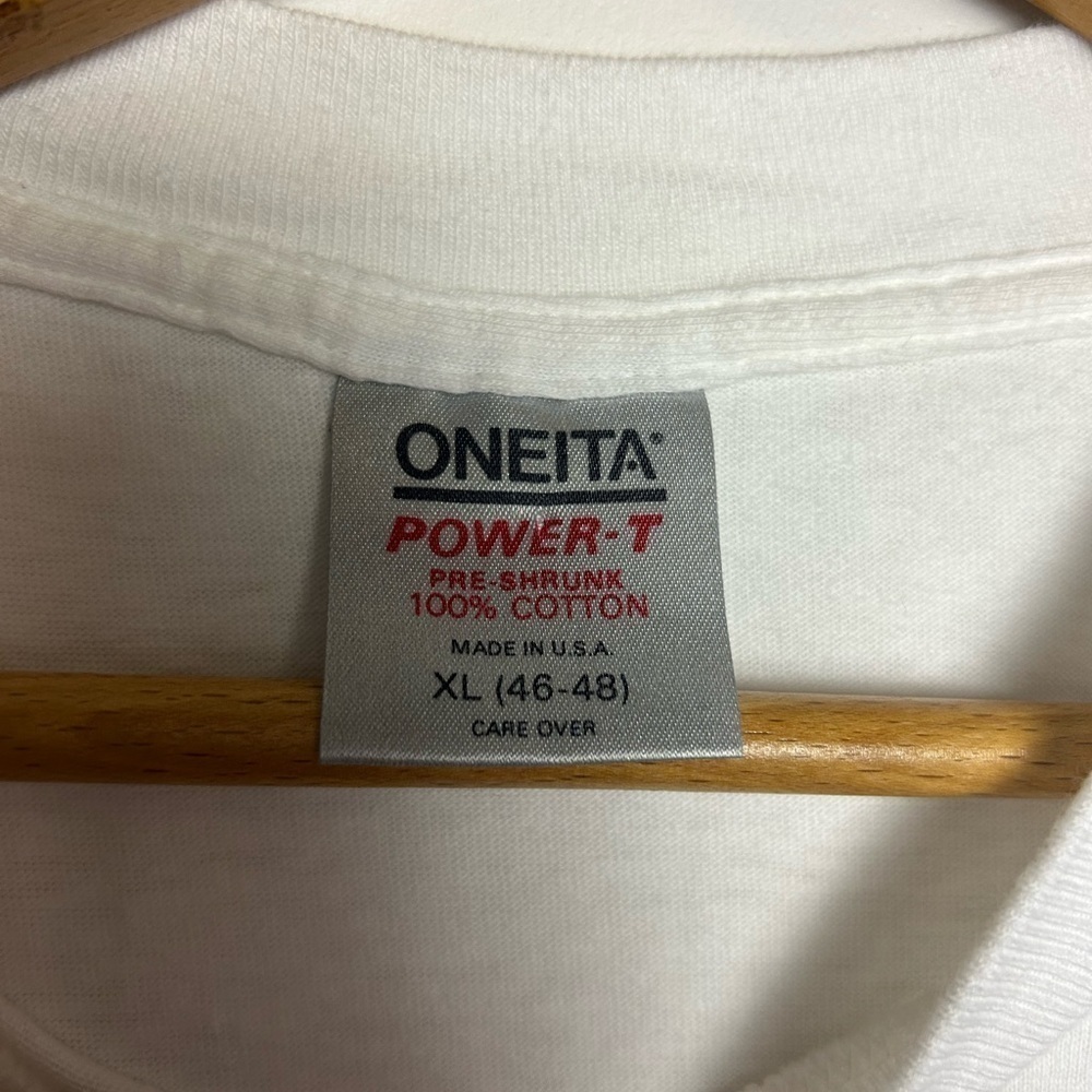 Vintage Single stitch Oneida T shirt Tee Maxwells Hong Kong White Size XL Usa - Picture 6 of 12